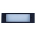 Outdoor low voltage black rectangle surface brick step wall LED light kit