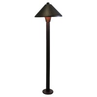 Outdoor landscape lighting low voltage AZ chased solid brass path light