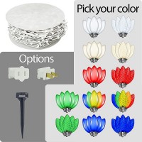 LED C7 Christmas string light white wire kit - Your Choice Color C7 Bulbs 1000ft