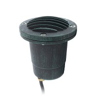 LED Outdoor low voltage landscape lighting verde green aluminum well light with grill cover