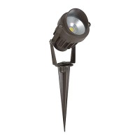 Orbit LED Outdoor landscape lighting bronze spot light, 6watt, cool white, Low Voltage, Aluminum LSL12-6W-CW