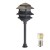 LED outdoor landscape lighting bronze 3-tier pagoda path light warm white low voltage