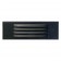 Outdoor low voltage louvered black rectangle surface brick step wall LED light kit