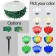 LED C7 Christmas string light green wire kit - Your Choice Color C7 Bulbs 1000ft